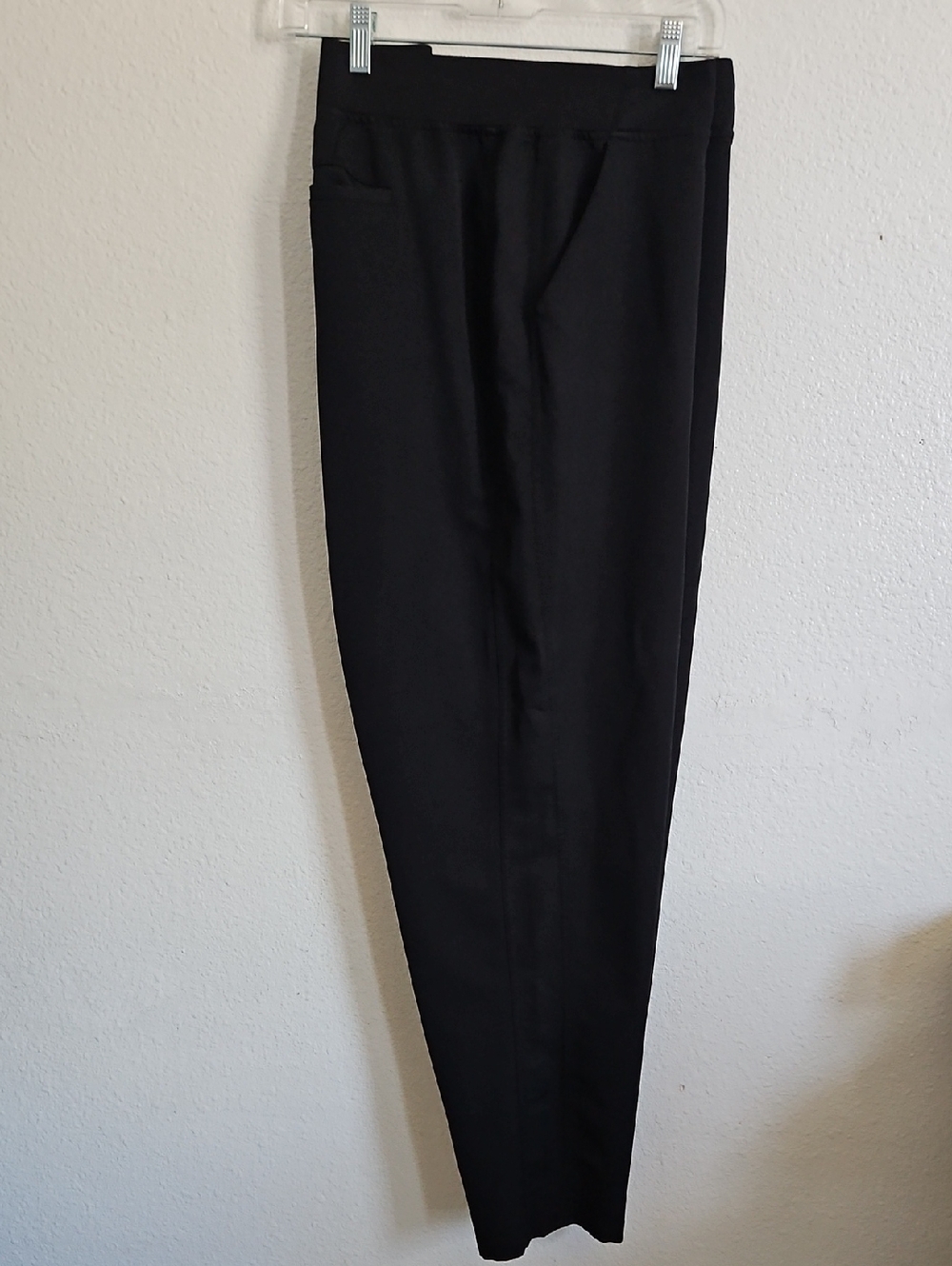 32 Degrees Womens Black Stretch Tapered Joggers